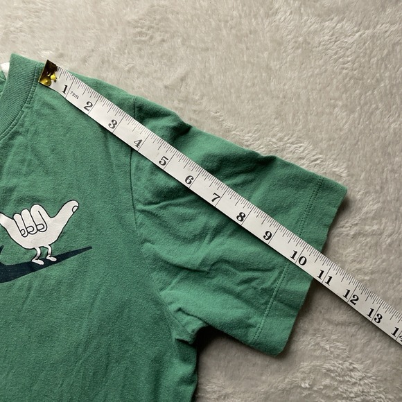 Nike Womens XL Green Graphic Logo Shirt Running Workout Training Athletic Tee - Picture 9 of 11